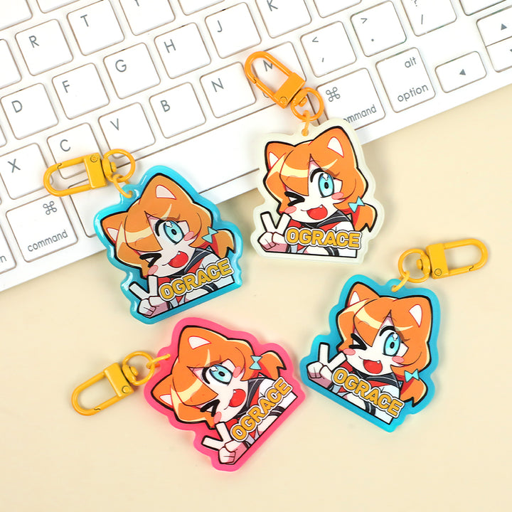 Custom Glow In The Dark Acrylic Keychains