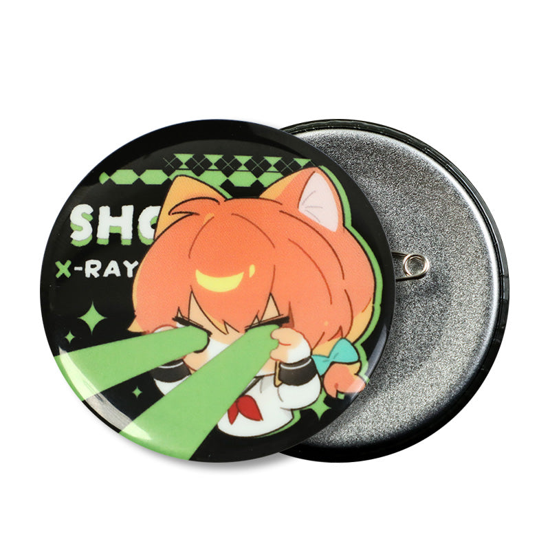 Épingles boutons rondes phosphorescentes personnalisées 