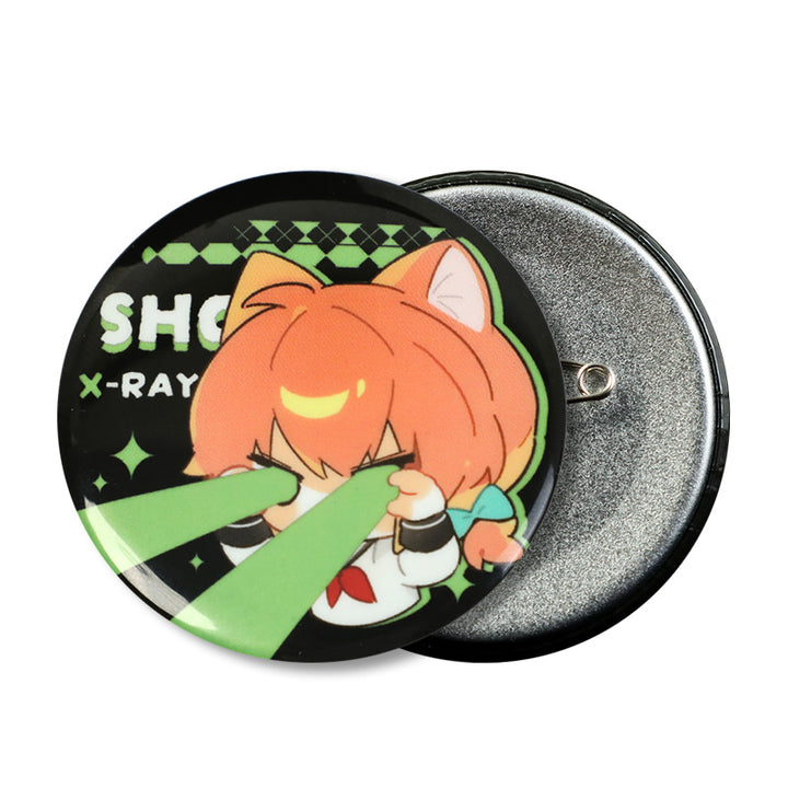 Épingles boutons rondes phosphorescentes personnalisées 