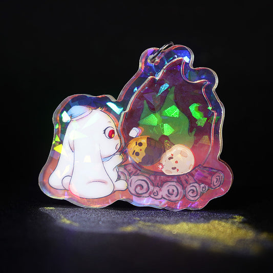 Custom Holographic Rainbow Shaker Keychains - VOGRACE