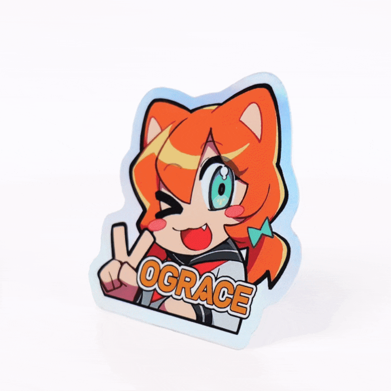Pegatinas holográficas personalizadas