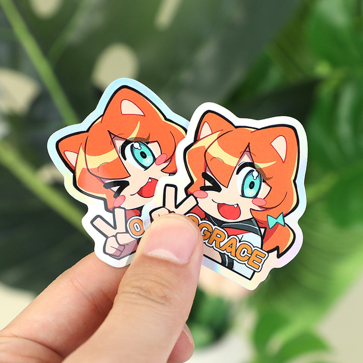 Pegatinas holográficas personalizadas