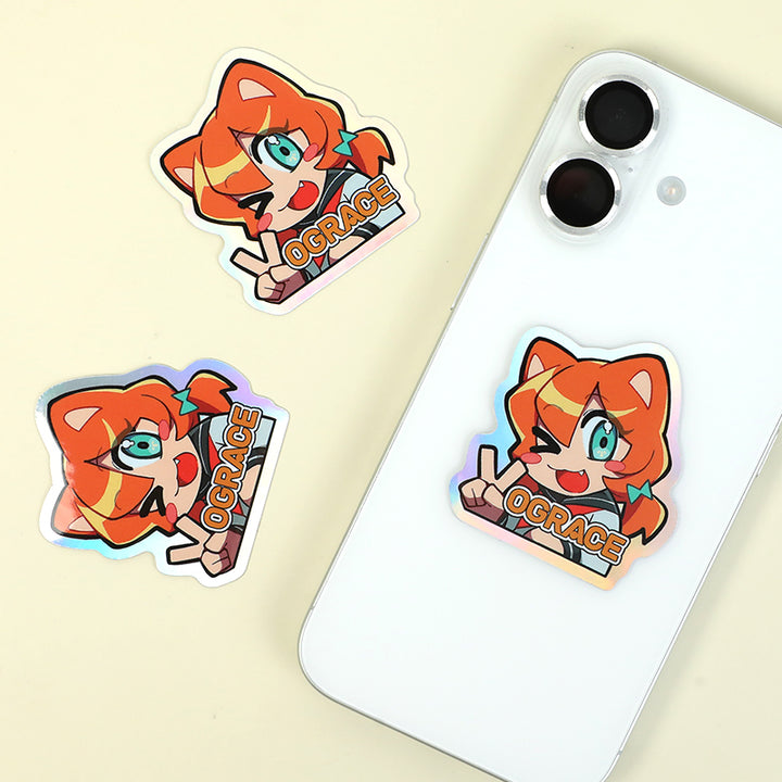 Pegatinas holográficas personalizadas