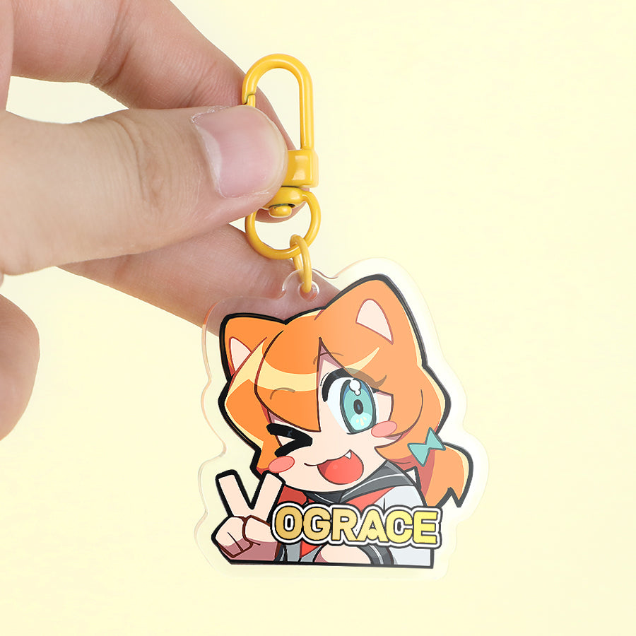 Chaveiros acrílicos personalizados com estampagem a quente