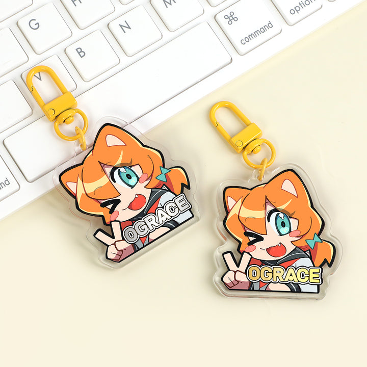 Chaveiros acrílicos personalizados com estampagem a quente