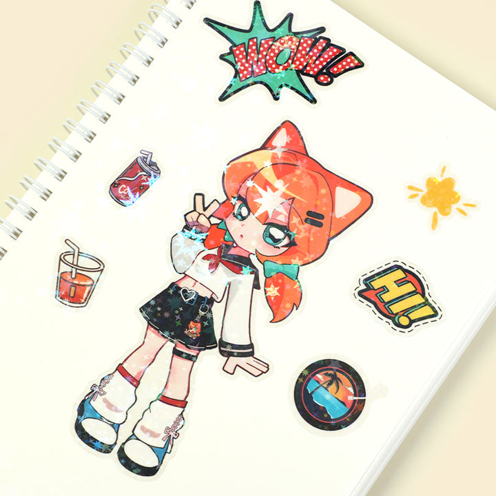 Feuilles d’autocollants kiss cut personnalisées (Tailles de papier ISO)