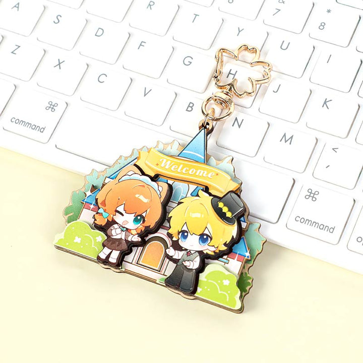 Custom Layered Wood Keychain