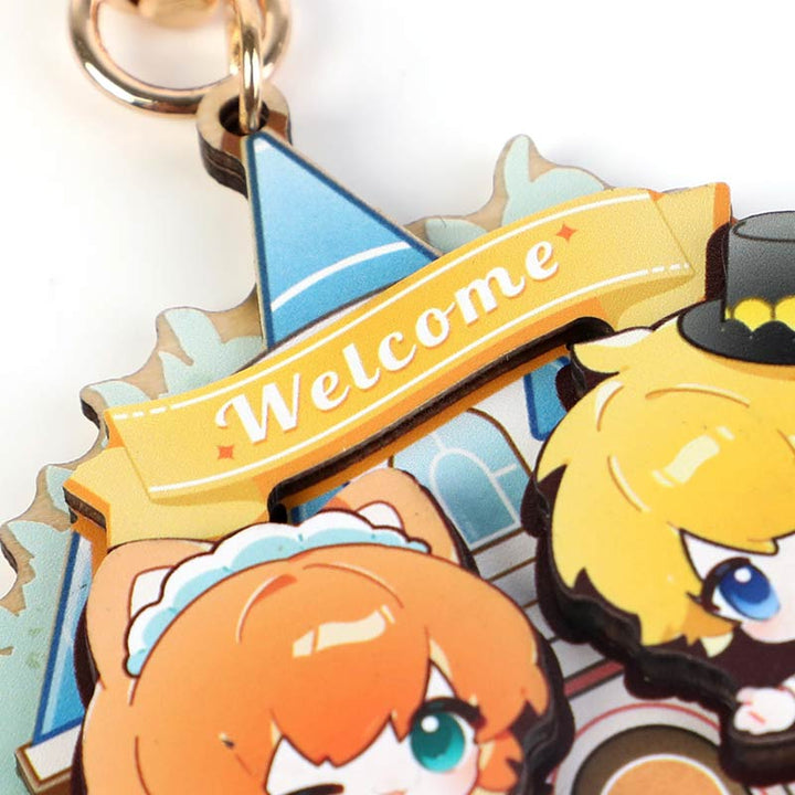 Custom Layered Wood Keychain
