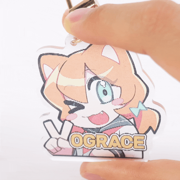Custom Lenticular Acrylic Keychain