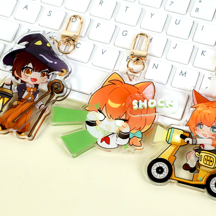 Custom Light Up Magnetic Keychains