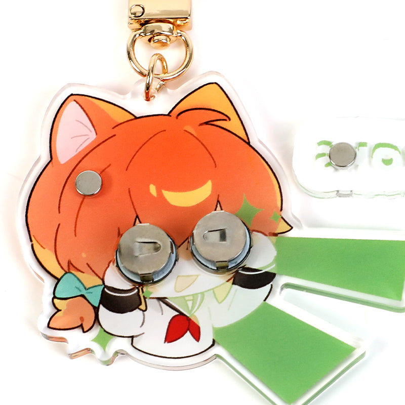 Custom Light Up Magnetic Keychains