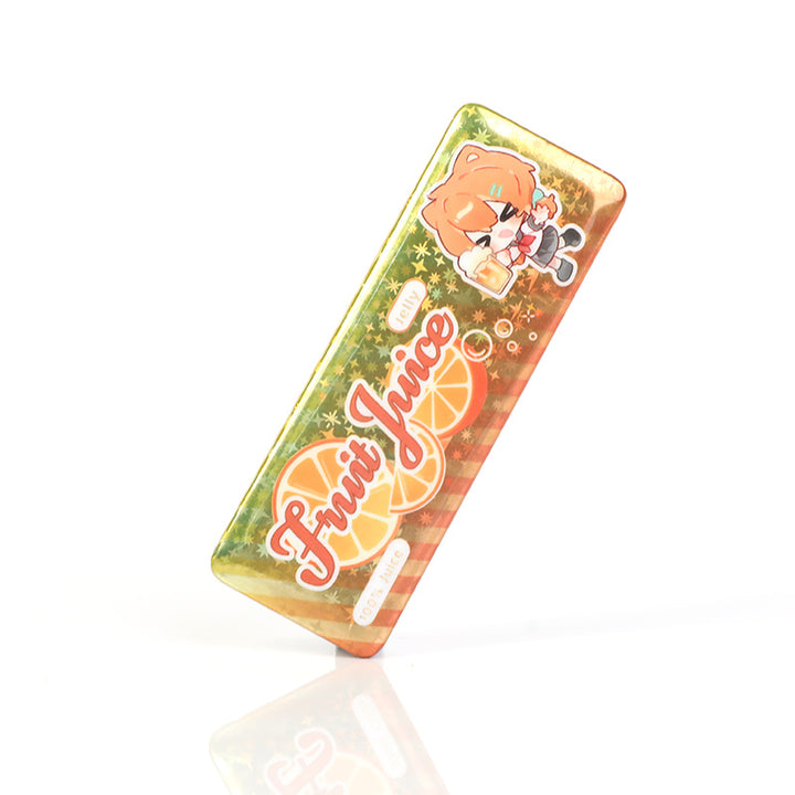 Custom Long Rectangular Glitter Button Pins