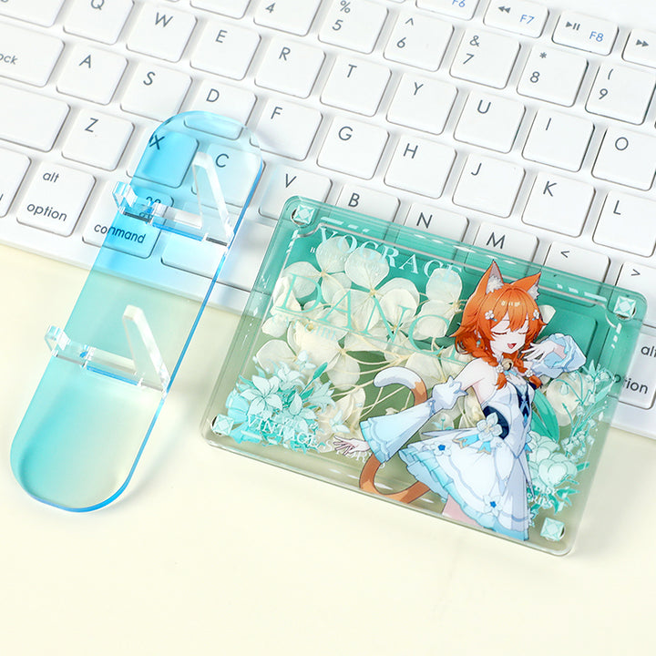 Présentoir acrylique magnétique personnalisé pour fleurs pressées 