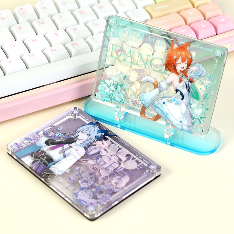 Présentoir acrylique magnétique personnalisé pour fleurs pressées 