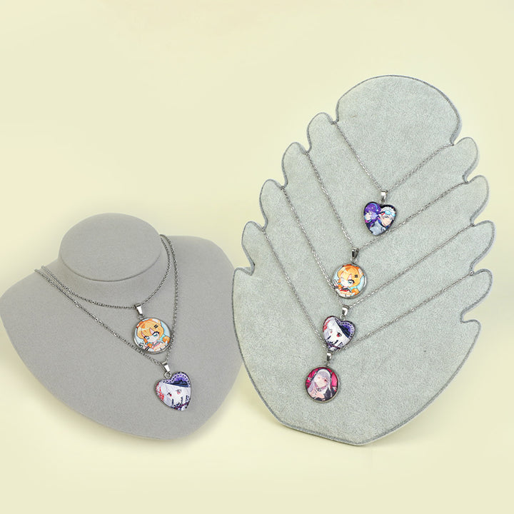 Custom Metal Cabochon Pendant Necklaces