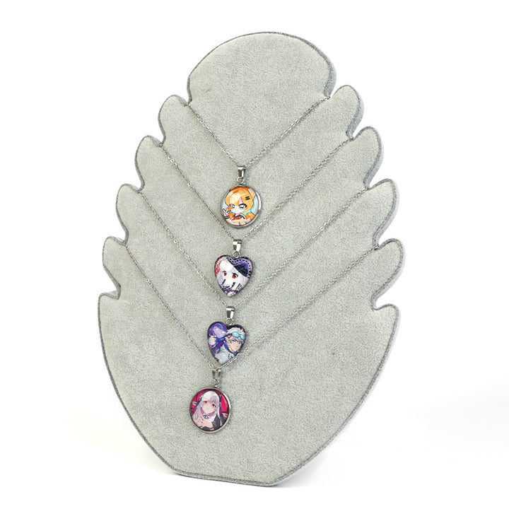 Custom Metal Cabochon Pendant Necklaces