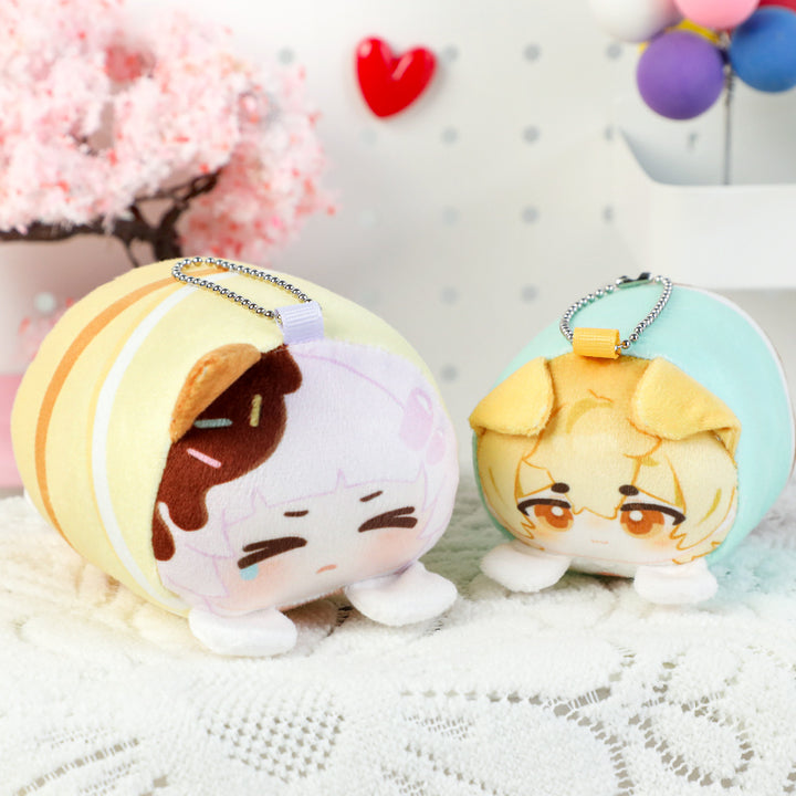 Individuelle Mochikororin Plüschmaskottchen Schlüsselanhänger 