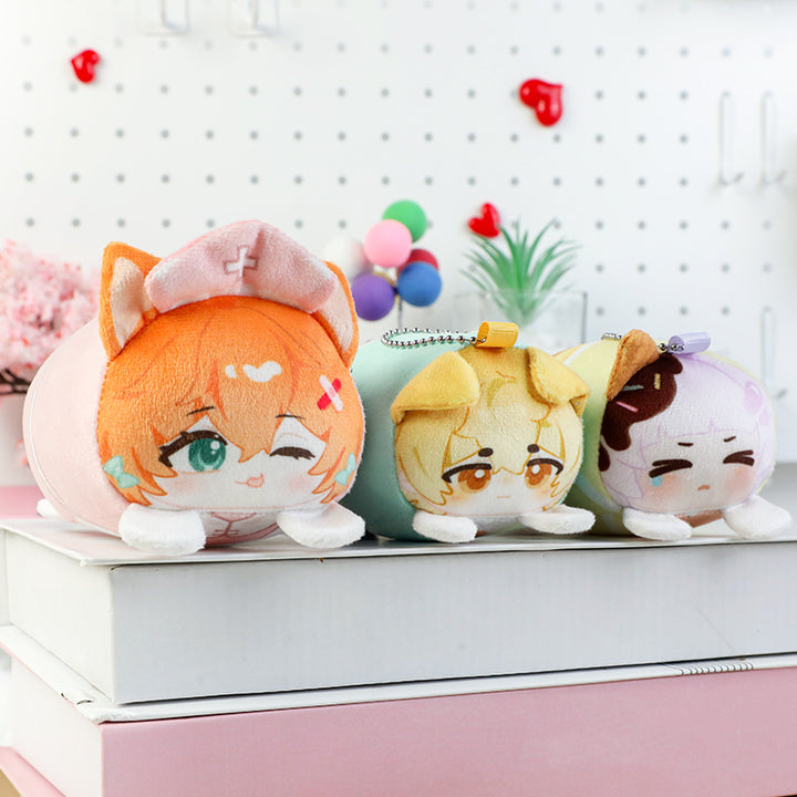Individuelle Mochikororin Plüschmaskottchen Schlüsselanhänger 