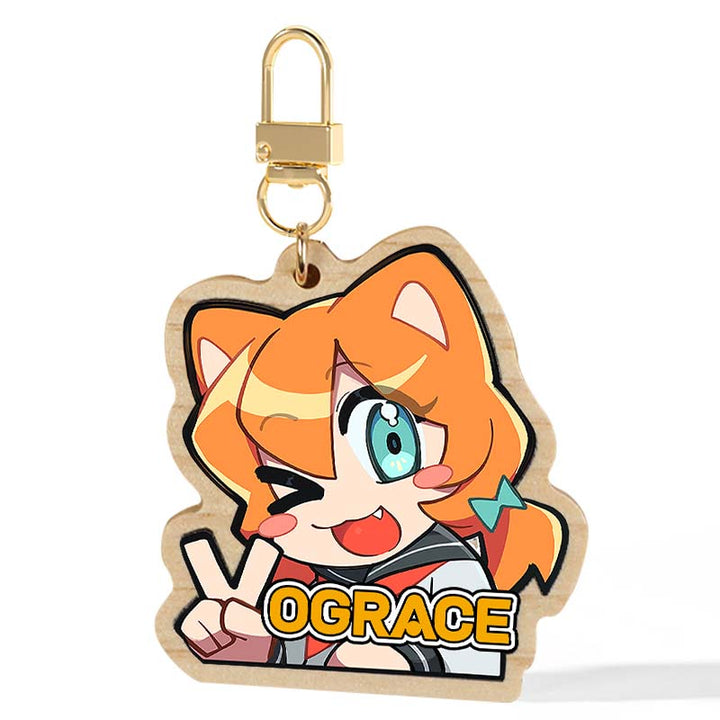 Custom Natural Wooden Keychains - VOGRACE