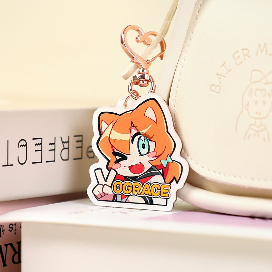 Individuell undurchsichtiger Acryl-Schlüsselanhänger