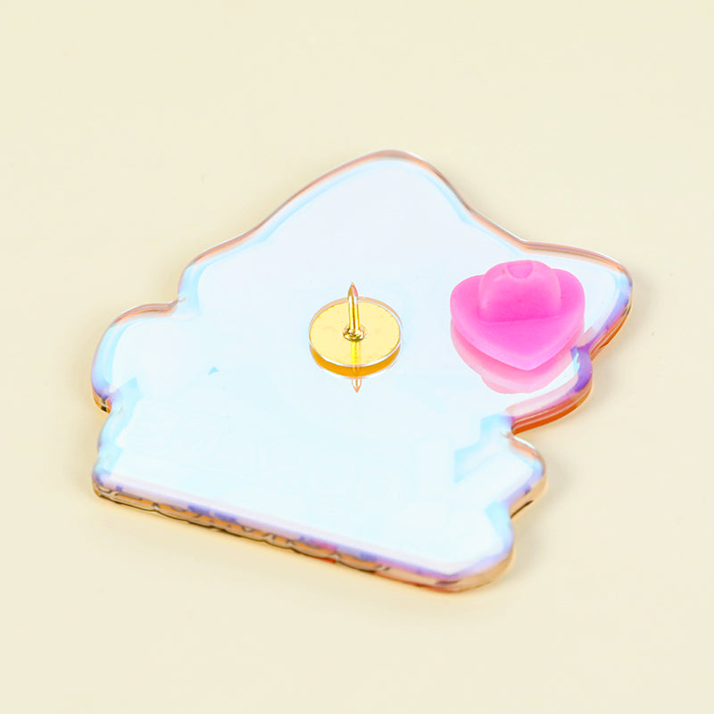 Custom Rainbow Acrylic Rounding Pins