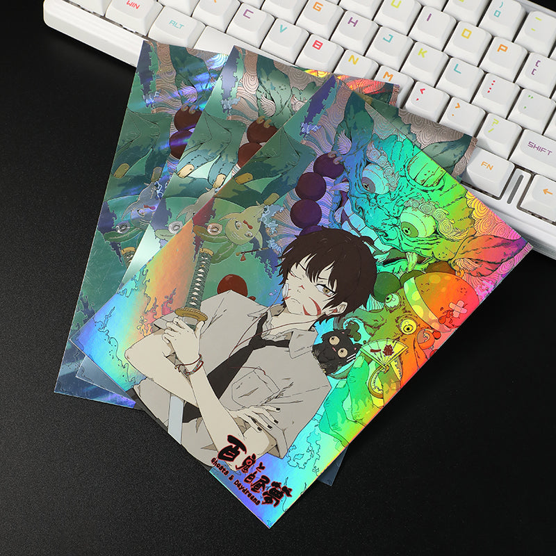 Cartes de remerciement holographiques avec impression en relief personnalisée Impression de cartes postales 