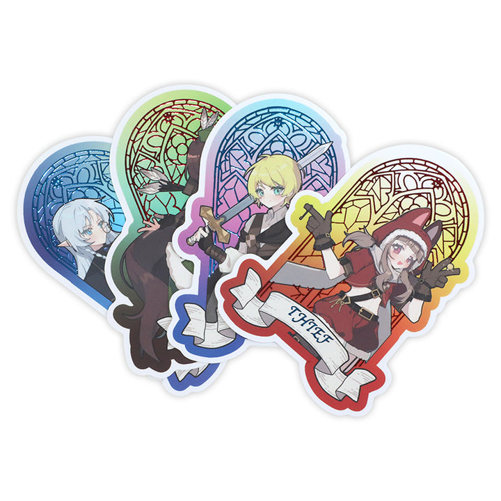 Custom Cold Foil Stamping Raised Foil Printing Stickers - VOGRACE