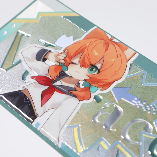 Custom Raised Foil Stamping Holographic Ticket