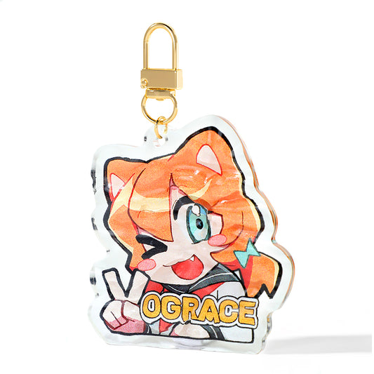 水面型アクリルキーホルダー