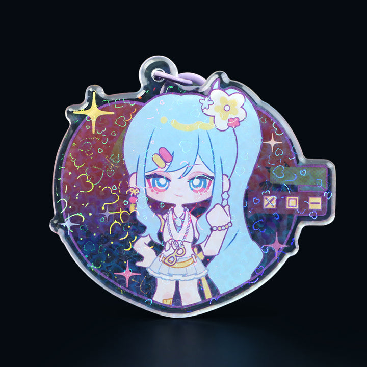 Custom Rounding Clear Acrylic Keychains