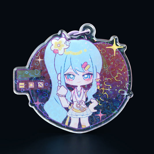 Custom Rounding Clear Acrylic Keychains - VOGRACE