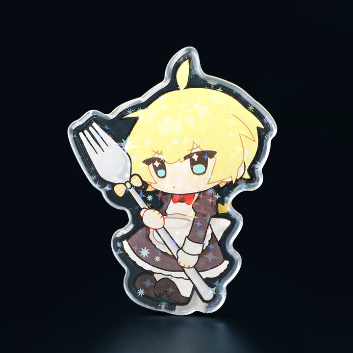 Custom Rounding Clear Acrylic Pins