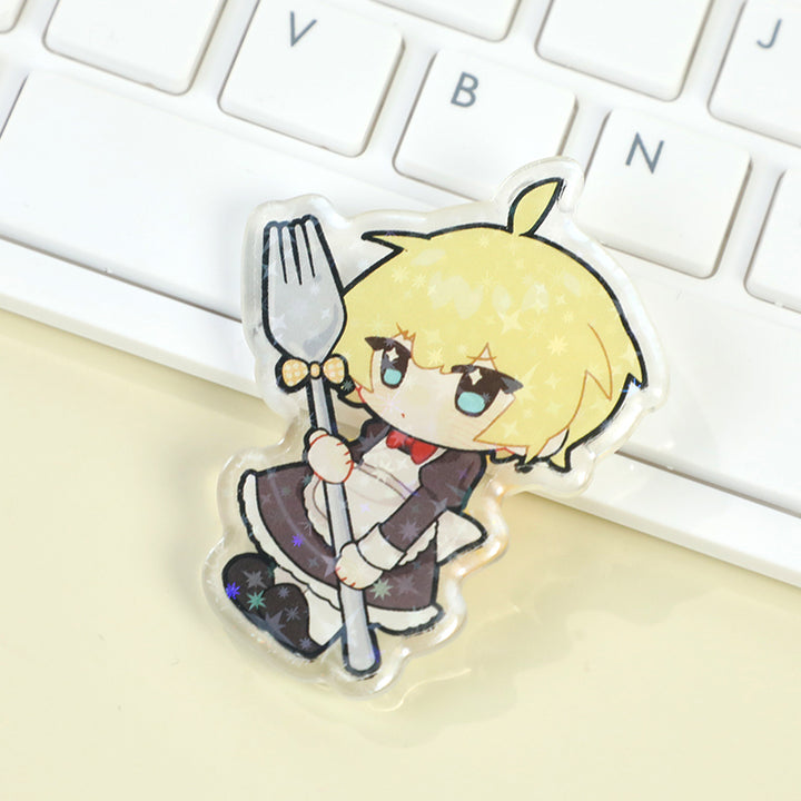 Custom Rounding Clear Acrylic Pins