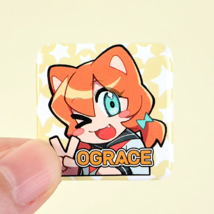 Individuell quadratische Button Pins