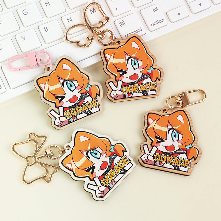 Porte-clés bois synthétique personnalisés