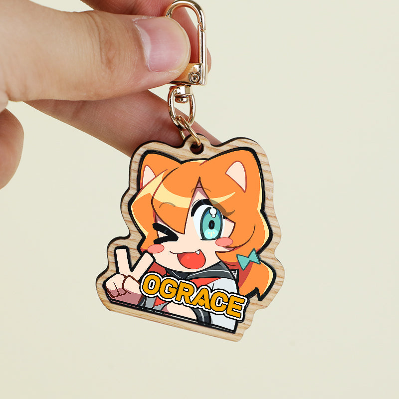 Porte-clés bois synthétique personnalisés