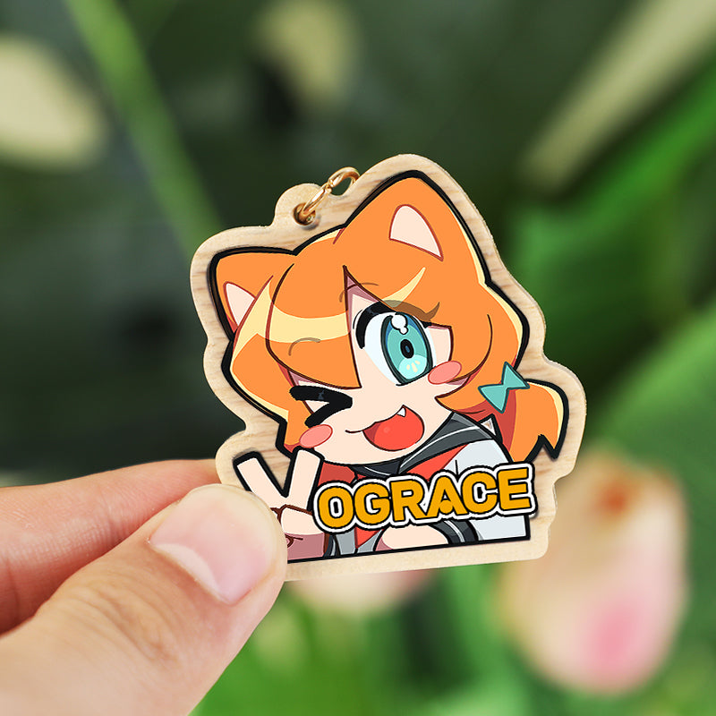 Porte-clés bois synthétique personnalisés