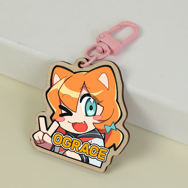 Porte-clés bois synthétique personnalisés