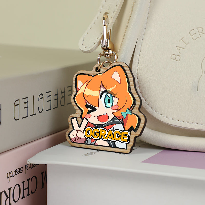 Porte-clés bois synthétique personnalisés