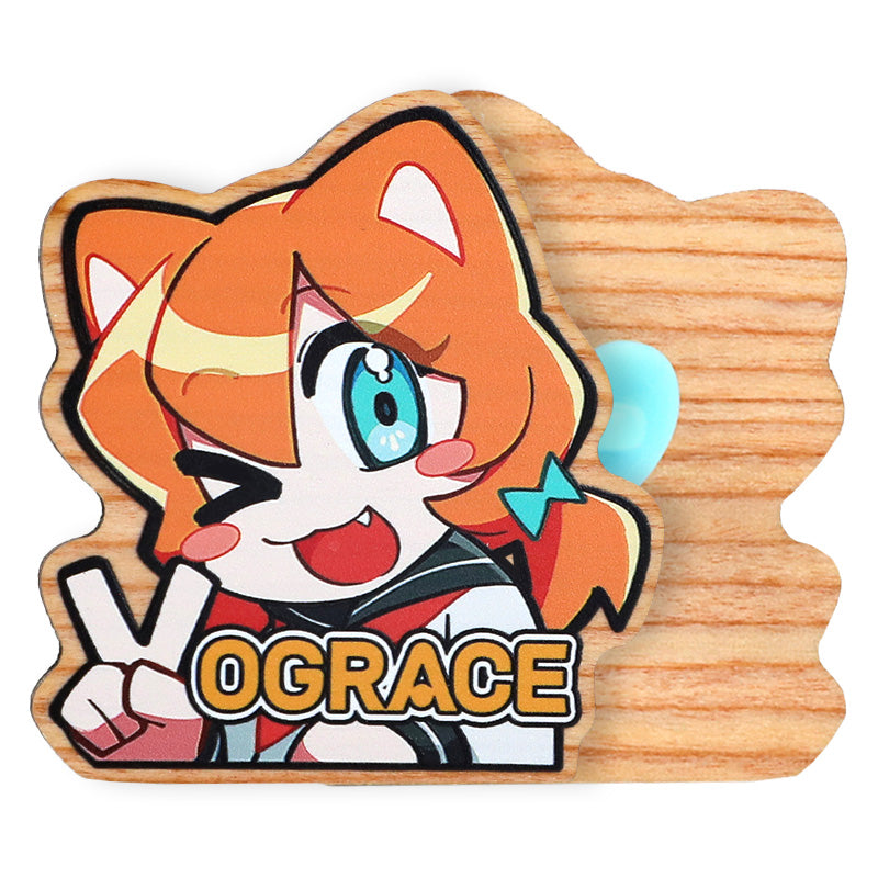 カスタム合成木製ピンバッジ