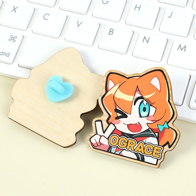 Badges en bois synthétique personnalisés