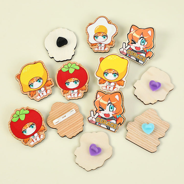 Badges en bois synthétique personnalisés