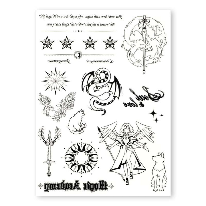 Custom Temporary Tattoo Sticker Sheets