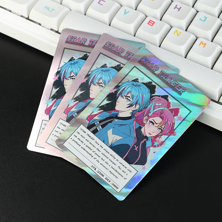 Cartes de trading holographiques personnalisées, cartes de jeu TCG d'artiste personnalisées 