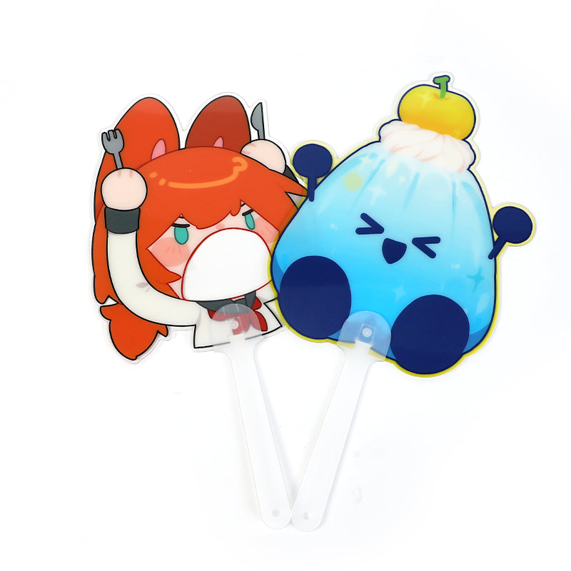 Custom Translucent Hand Fans(Flash Sale)