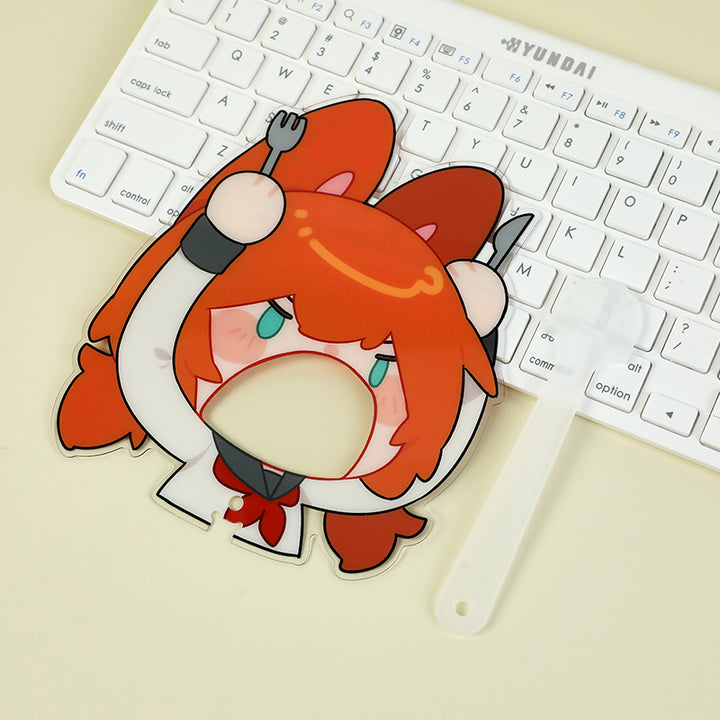 Custom Translucent Hand Fans(Flash Sale)