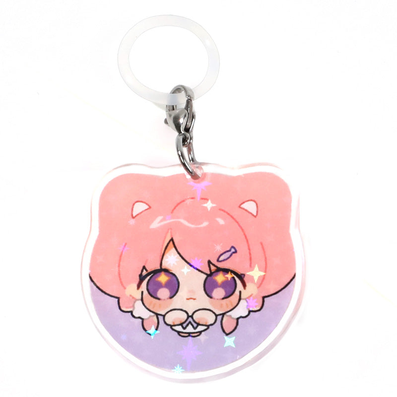 Custom Umbrella Holographic Keychains