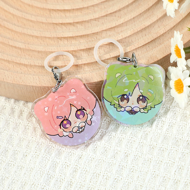 Custom Umbrella Holographic Keychains