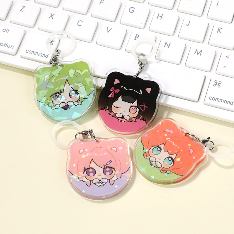 Custom Umbrella Holographic Keychains