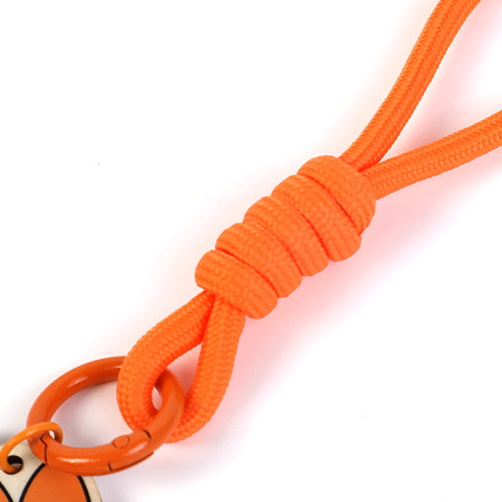 Custom Wooden Braided Lanyard Keychain With Rope